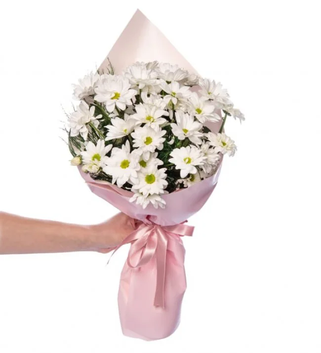 Bukette Beyaz Papatyalar