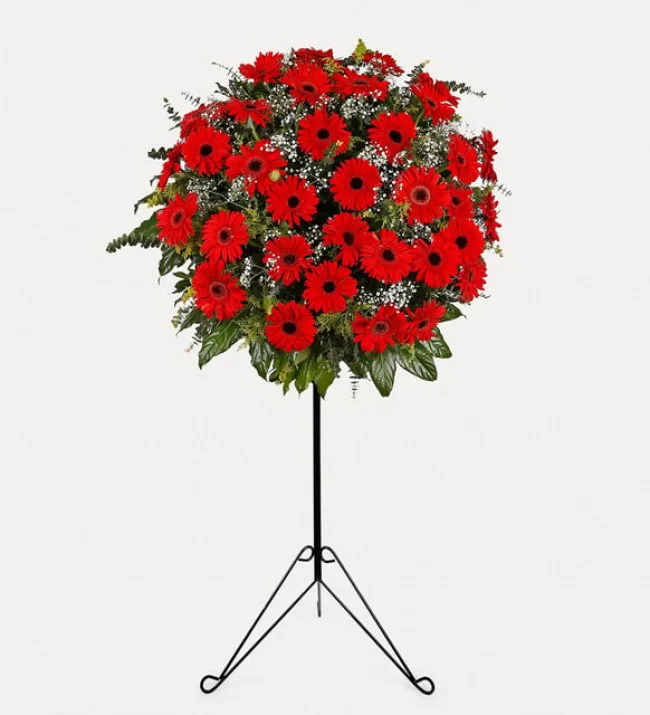 Gerbera Ferforje Aranjmanı